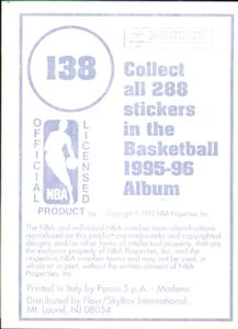 1995-96 Panini Stickers #138 Karl Malone Back