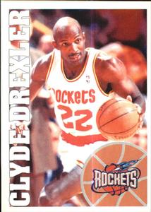 1995-96 Panini Stickers #165 Clyde Drexler  Front