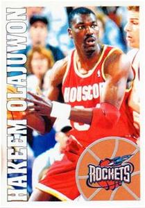 1995-96 Panini Stickers #170 Hakeem Olajuwon  Front