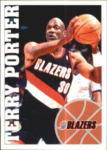1995-96 Panini Stickers #247 Terry Porter  Front