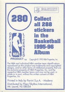 1995-96 Panini Stickers #280 Spud Webb Back
