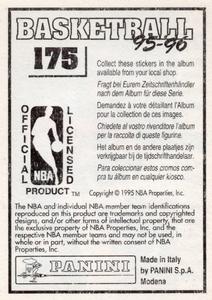 1995-96 Panini Stickers (European) #175 Isaiah Rider  Back