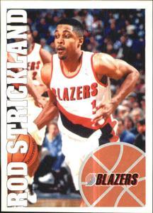 1995-96 Panini Stickers (European) #250 Rod Strickland  Front