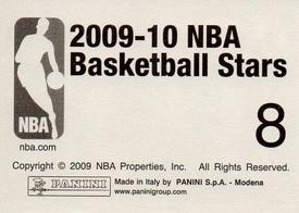 2009-10 Panini NBA Stickers #8 Eddie House Back