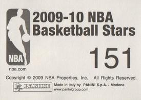 2009-10 Panini NBA Stickers #151 Anthony Johnson Back