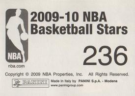 2009-10 Panini NBA Stickers #236 Kyle Weaver Back