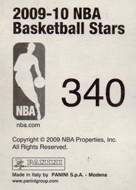 2009-10 Panini NBA Stickers #340 Hasheem Thabeet Back