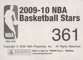 2009-10 Panini NBA Stickers #361 Manu Ginobili Back