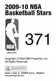 2009-10 Panini NBA Stickers #371 LeBron James Back