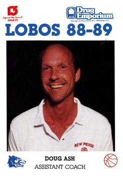1988-89 New Mexico Lobos #1 Doug Ash Front