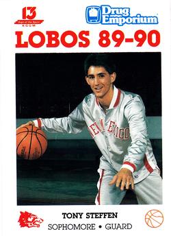 1989-90 New Mexico Lobos #16 Tony Steffen  Front