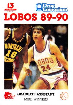1989-90 New Mexico Lobos #18 Mike Winters  Front