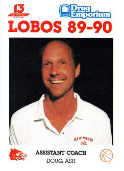 1989-90 New Mexico Lobos #1 Doug Ash Front