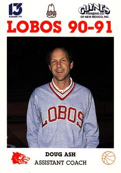 1990-91 New Mexico Lobos #1 Doug Ash Front
