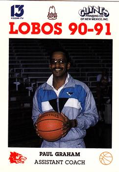 1990-91 New Mexico Lobos #4 Paul Graham Front