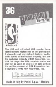 1996-97 Panini Stickers #36 Knicks Logo Back