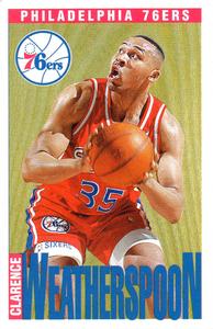 1996-97 Panini Stickers #57 Clarence Weatherspoon Front