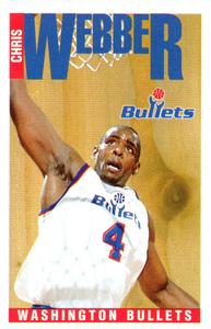1996-97 Panini Stickers #66 Chris Webber Front