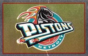 1996-97 Panini Stickers #108 Pistons Logo Front