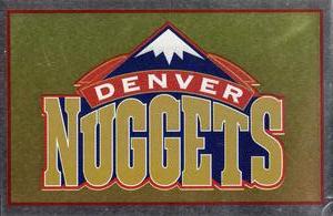 1996-97 Panini Stickers #162 Nuggets Logo Front