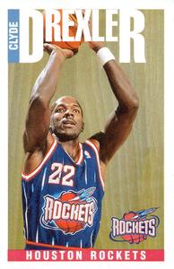 1996-97 Panini Stickers #170 Clyde Drexler Front