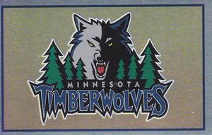 1996-97 Panini Stickers #179 Timberwolves Logo Front