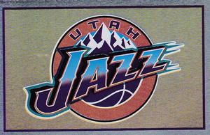 1996-97 Panini Stickers #198 Jazz Logo Front