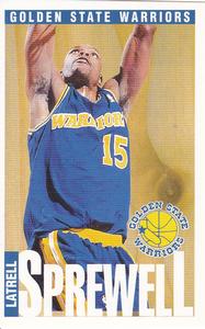1996-97 Panini Stickers #217 Latrell Sprewell Front
