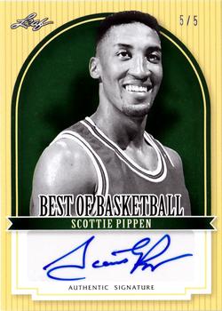 2011-12 Leaf Best of Basketball Autographs #SP1b Scottie Pippen Front