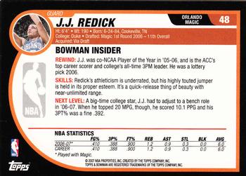 2007-08 Bowman #48 J.J. Redick Back