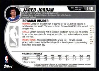 2007-08 Bowman #146 Jared Jordan Back