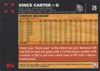 2007-08 Topps Chrome #28 Vince Carter Back