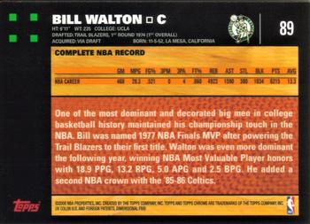 2007-08 Topps Chrome #89 Bill Walton Back