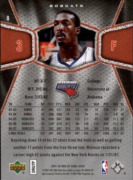 2007-08 SP Game Used #8 Gerald Wallace Back