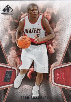 2007-08 SP Game Used #79 Zach Randolph Front