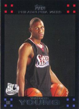 2007-08 Topps #122 Thaddeus Young Front