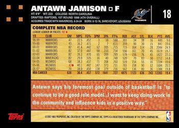 2007-08 Topps #18 Antawn Jamison Back