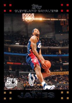 2007-08 Topps #23 Lebron James Front
