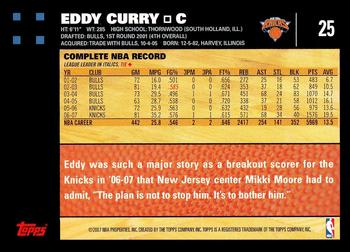 2007-08 Topps #25 Eddy Curry Back