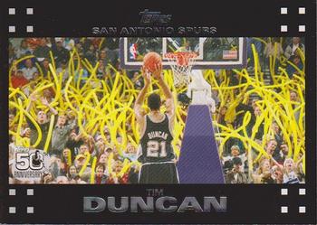 2007-08 Topps #21 Tim Duncan Front