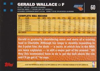 2007-08 Topps #60 Gerald Wallace Back