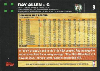 2007-08 Topps #9 Ray Allen Back