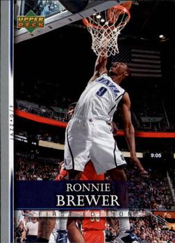 2007-08 Upper Deck First Edition #79 Ronnie Brewer Front