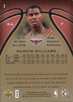 2007-08 Upper Deck Sweet Shot #2 Marvin Williams Back