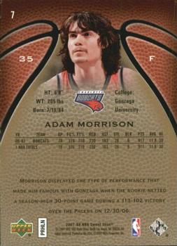 2007-08 Upper Deck Sweet Shot #7 Adam Morrison Back