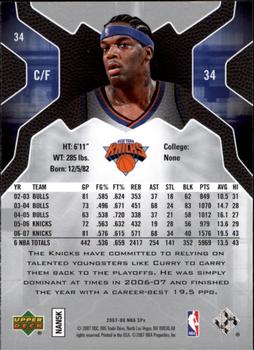 2007-08 SPx #34 Eddy Curry Back