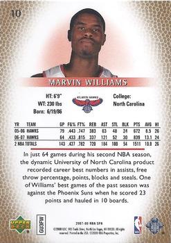 2007-08 SP Authentic #10 Marvin Williams Back