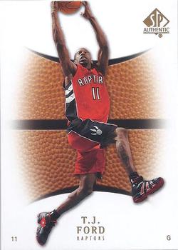 2007-08 SP Authentic #72 T.J. Ford Front