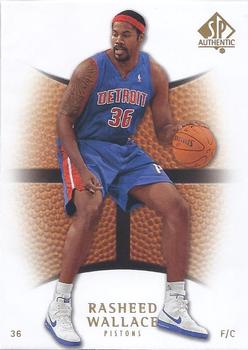 2007-08 SP Authentic #88 Rasheed Wallace Front