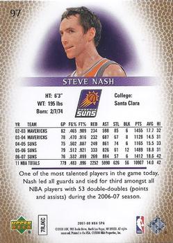 2007-08 SP Authentic #97 Steve Nash Back